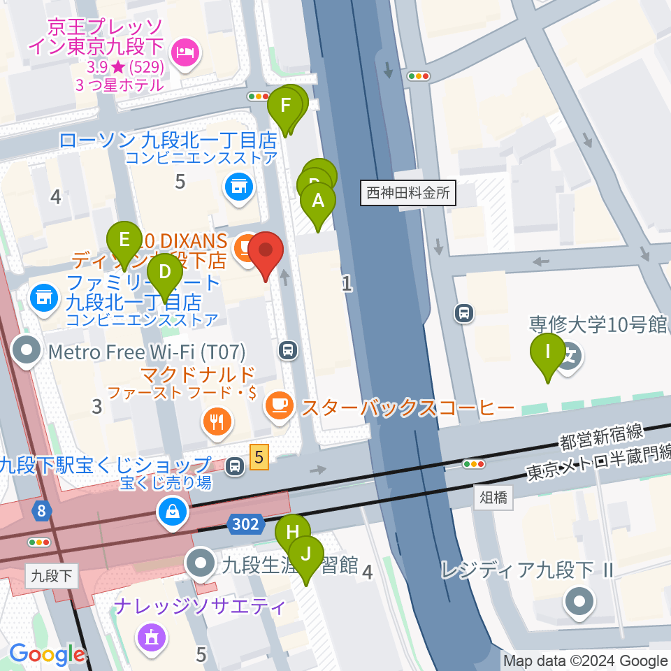 美ら音工房ヨーゼフ 東京店周辺の駐車場・コインパーキング一覧地図