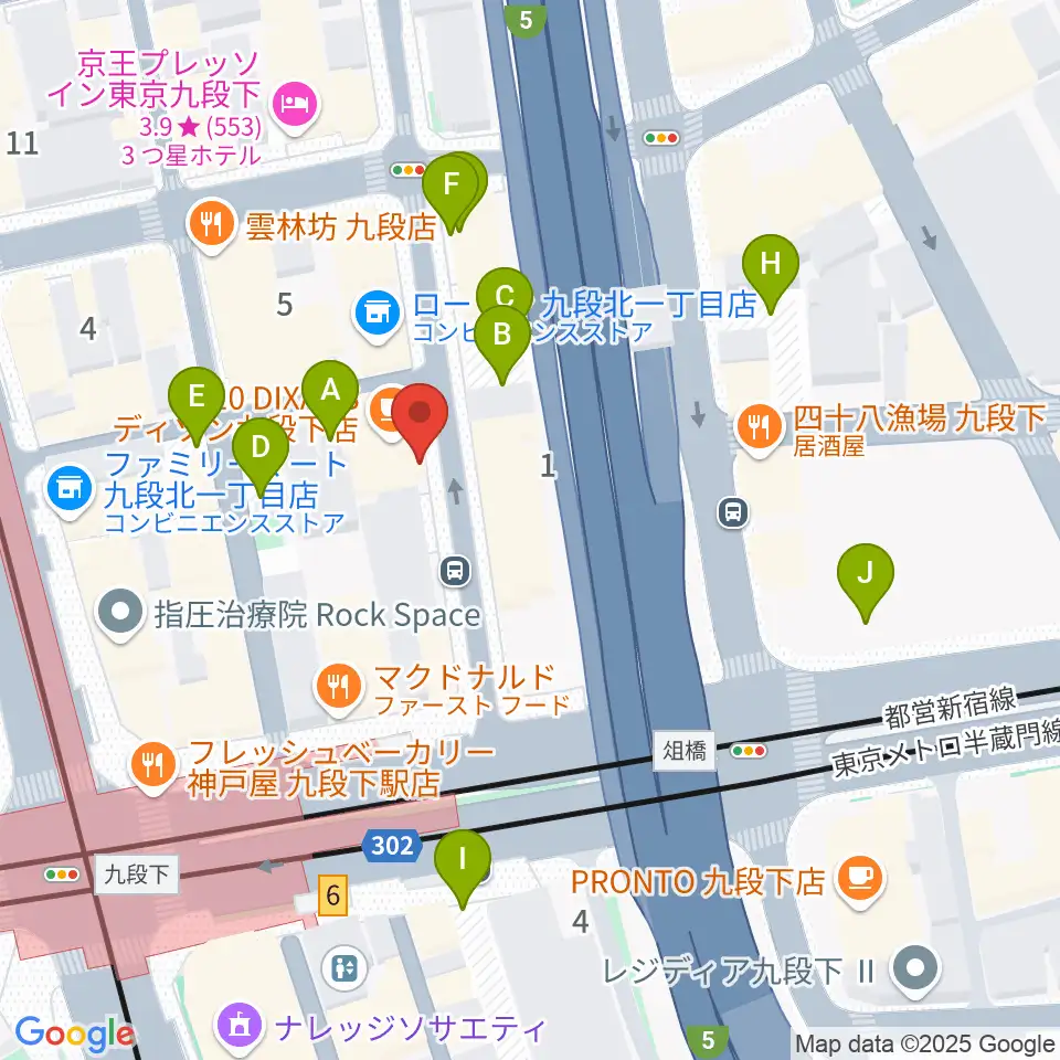 美ら音工房ヨーゼフ 東京店周辺の駐車場・コインパーキング一覧地図