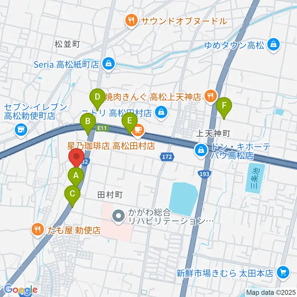 ピアノサロン・フィアカ周辺の駐車場・コインパーキング一覧地図