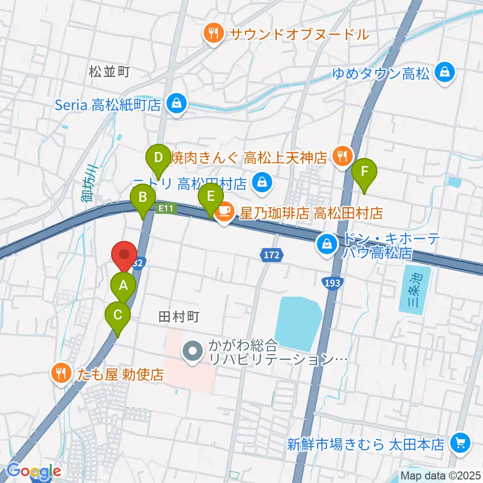 ピアノサロン・フィアカ周辺の駐車場・コインパーキング一覧地図