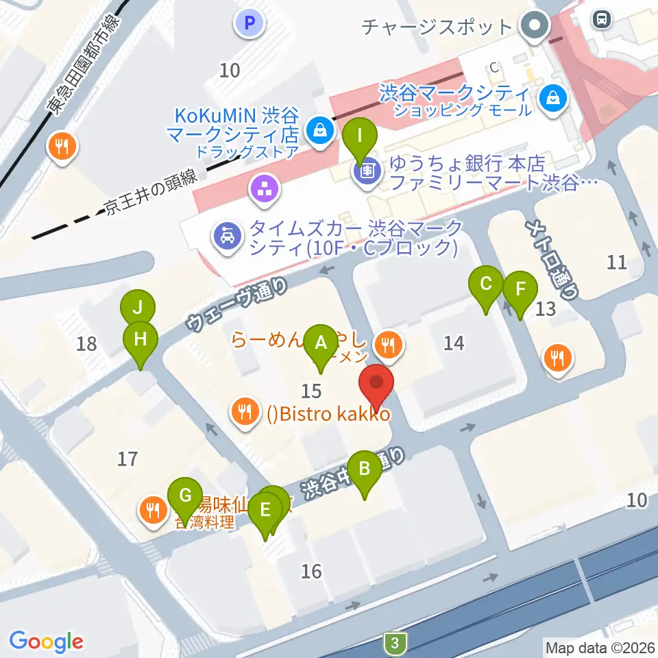 渋谷la Mama ラママ 周辺の駐車場 コインパーキング一覧マップ 渋谷la Mama ラママ 周辺の駐車場 コインパーキング一覧マップ