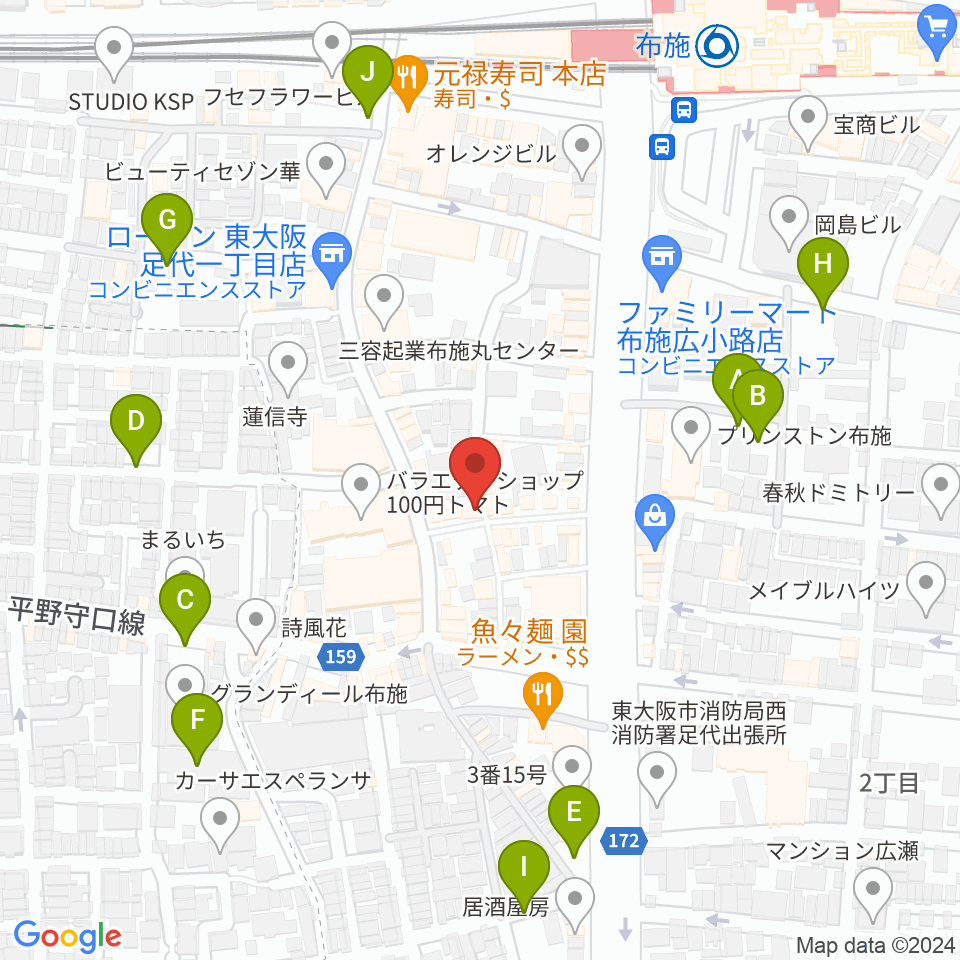 エジプトレコーズ周辺の駐車場・コインパーキング一覧地図