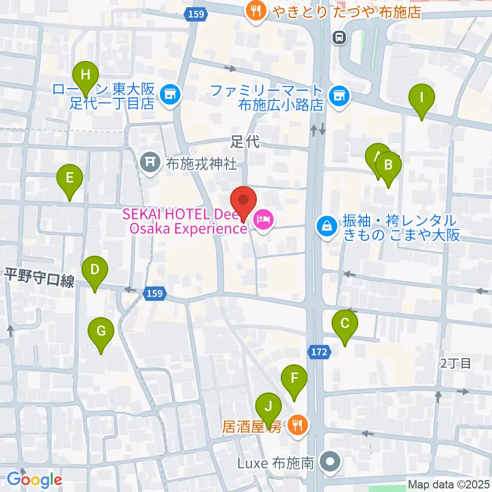 エジプトレコーズ周辺の駐車場・コインパーキング一覧地図