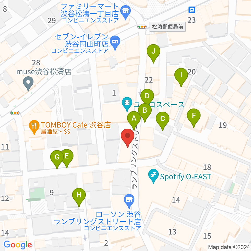 渋谷clubasia周辺の駐車場・コインパーキング一覧地図