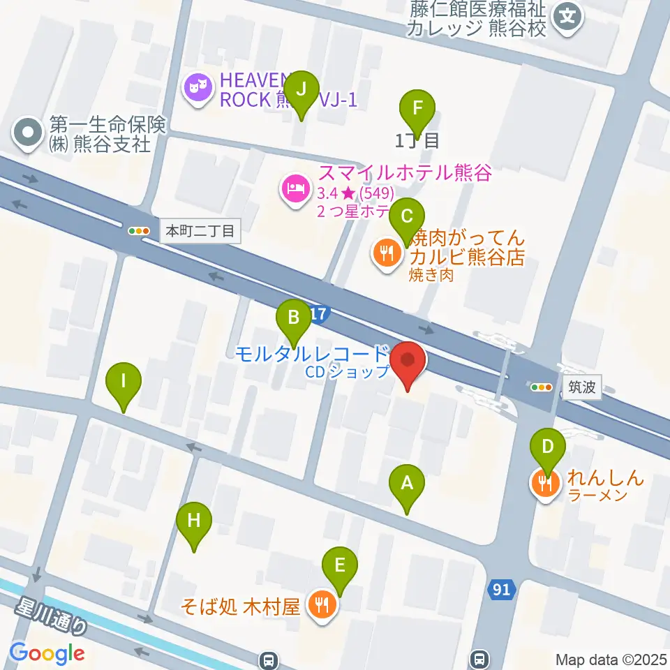 モルタルレコード周辺の駐車場・コインパーキング一覧地図