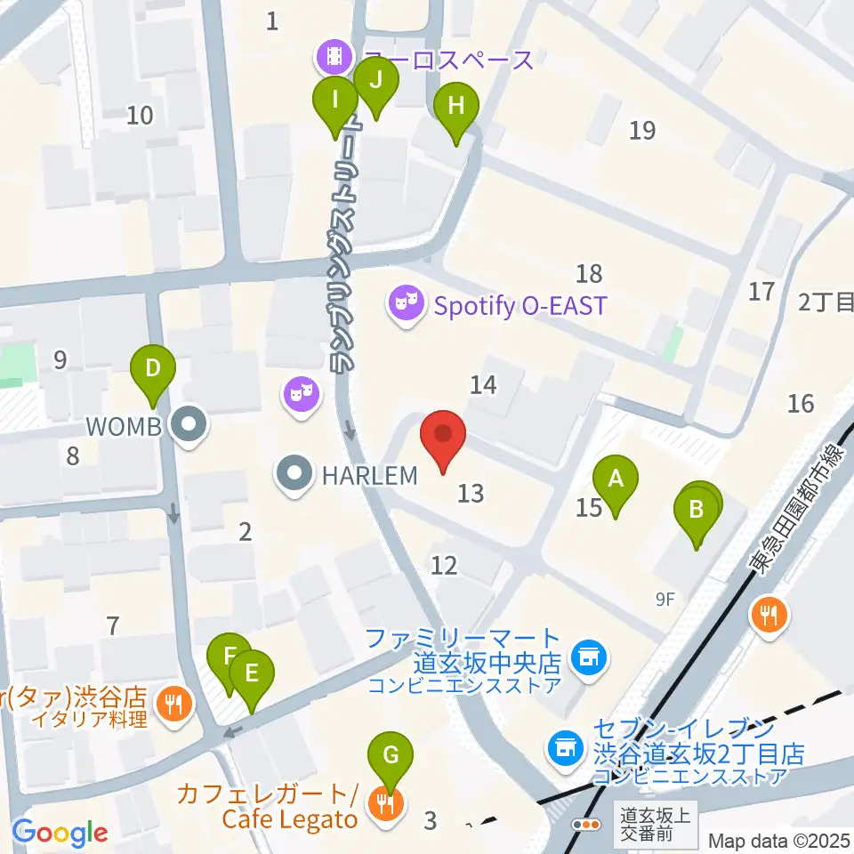 渋谷DESEO周辺の駐車場・コインパーキング一覧地図