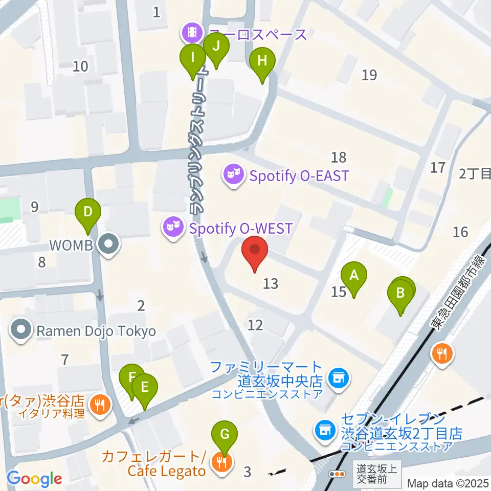 渋谷DESEO周辺の駐車場・コインパーキング一覧地図