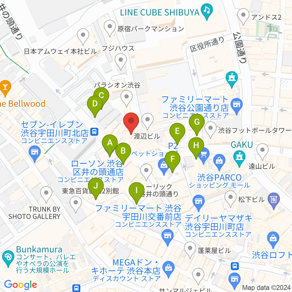 渋谷next records周辺の駐車場・コインパーキング一覧地図