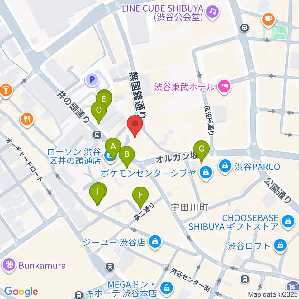 渋谷next records周辺の駐車場・コインパーキング一覧地図