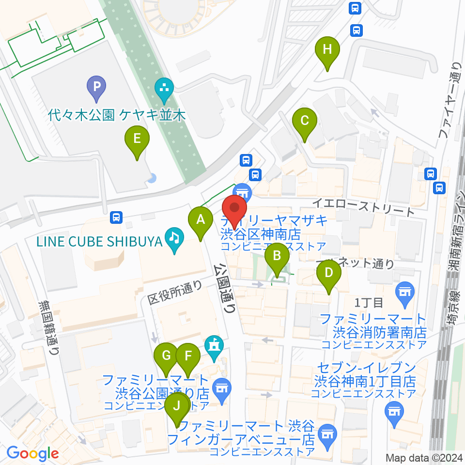 渋谷エッグマン周辺の駐車場・コインパーキング一覧地図