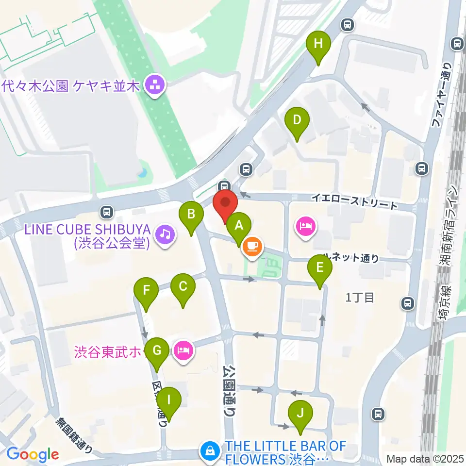 渋谷エッグマン周辺の駐車場・コインパーキング一覧地図