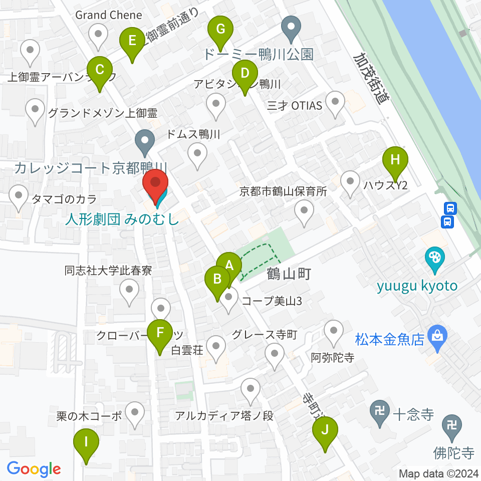 あとりえミノムシ周辺の駐車場・コインパーキング一覧地図