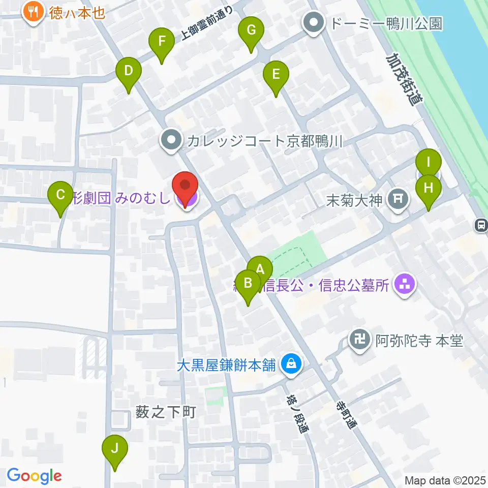 あとりえミノムシ周辺の駐車場・コインパーキング一覧地図