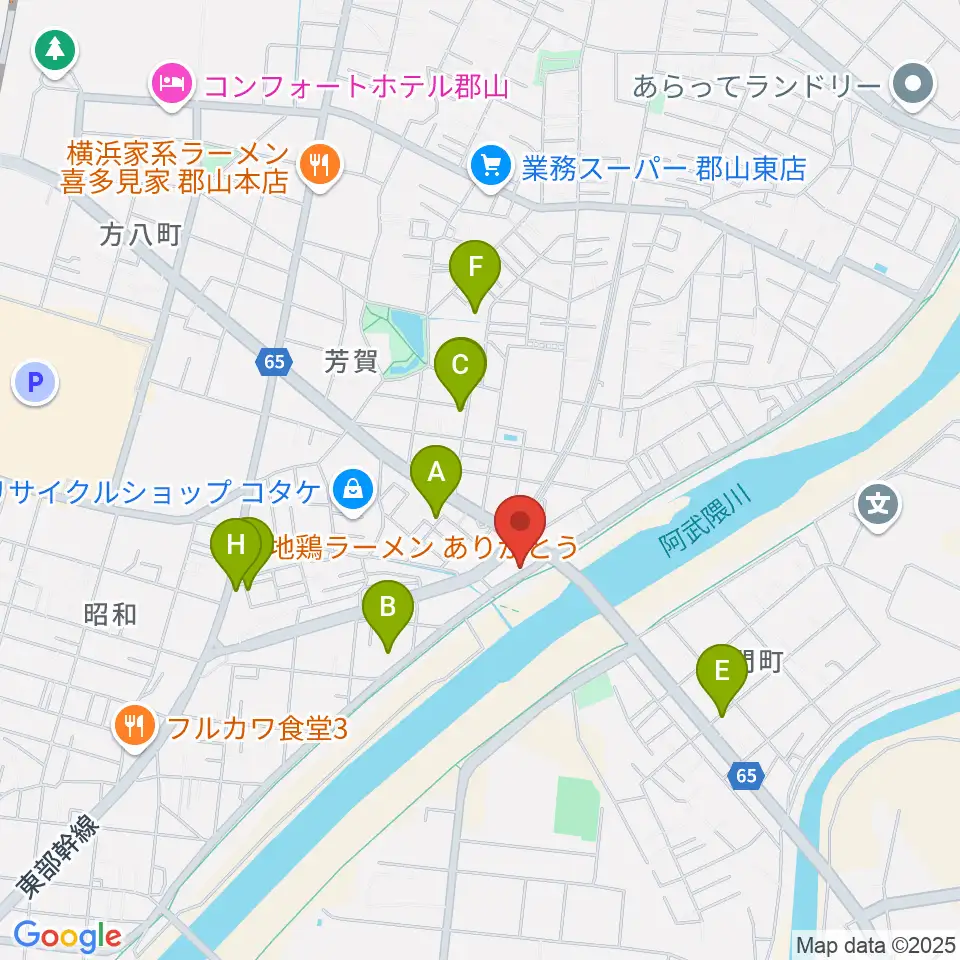 ココビートレコード周辺の駐車場・コインパーキング一覧地図
