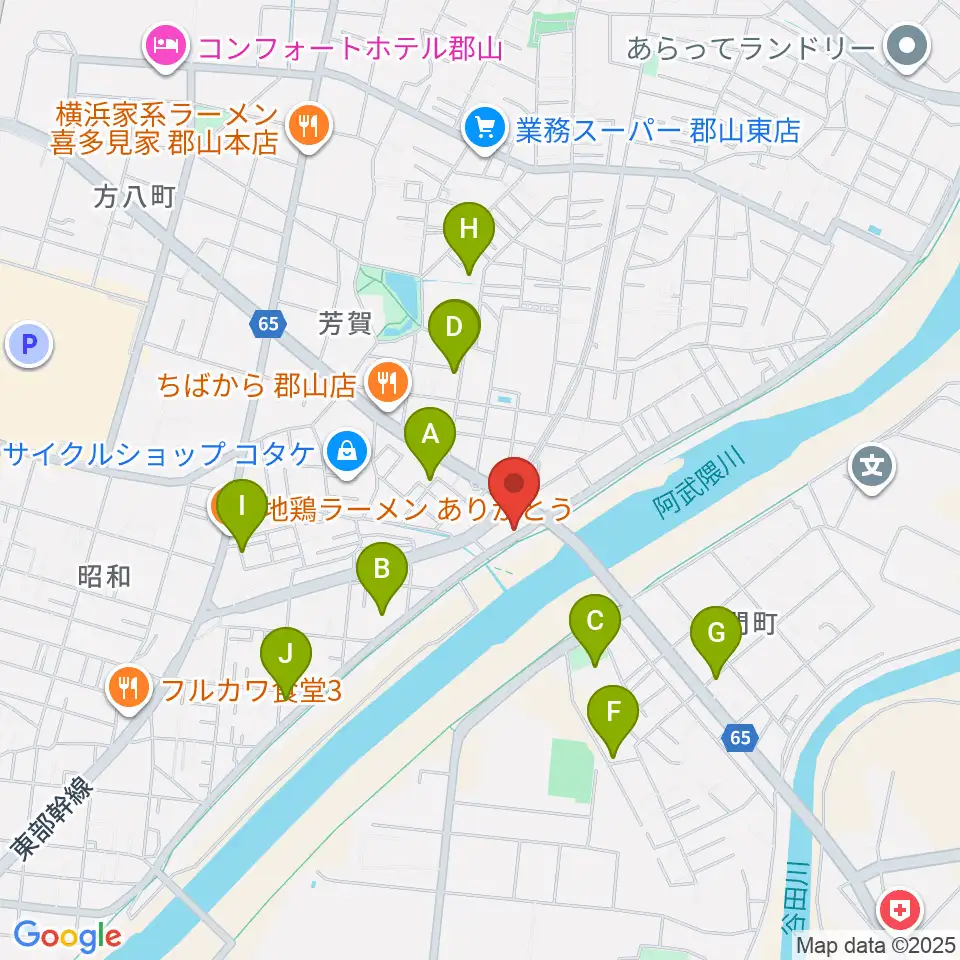ココビートレコード周辺の駐車場・コインパーキング一覧地図