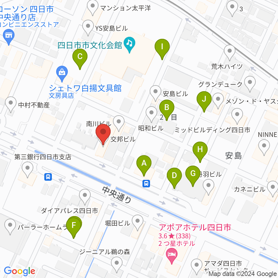 四日市 ドレミファといろは周辺の駐車場・コインパーキング一覧地図