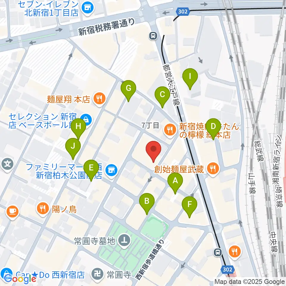 ガーデンシェッド周辺の駐車場・コインパーキング一覧地図