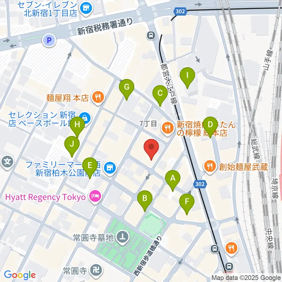 ガーデンシェッド周辺の駐車場・コインパーキング一覧地図
