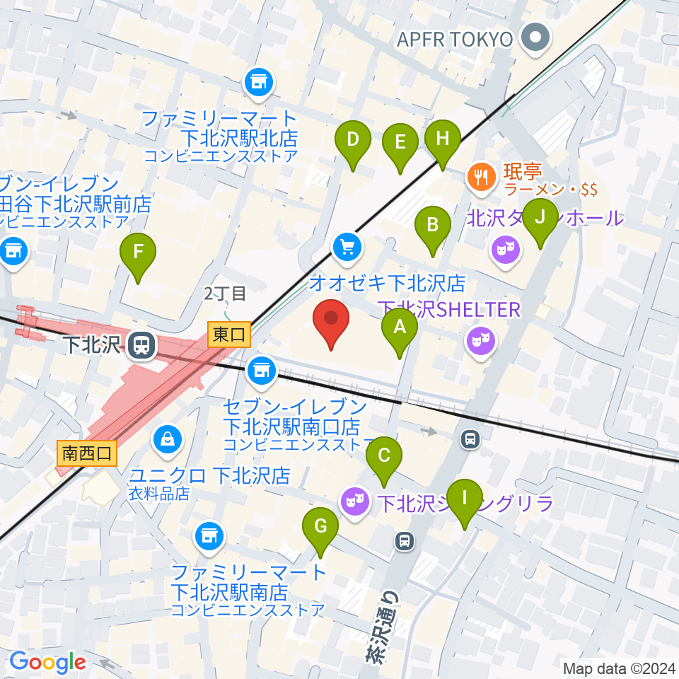 新宿レコード周辺の駐車場・コインパーキング一覧地図