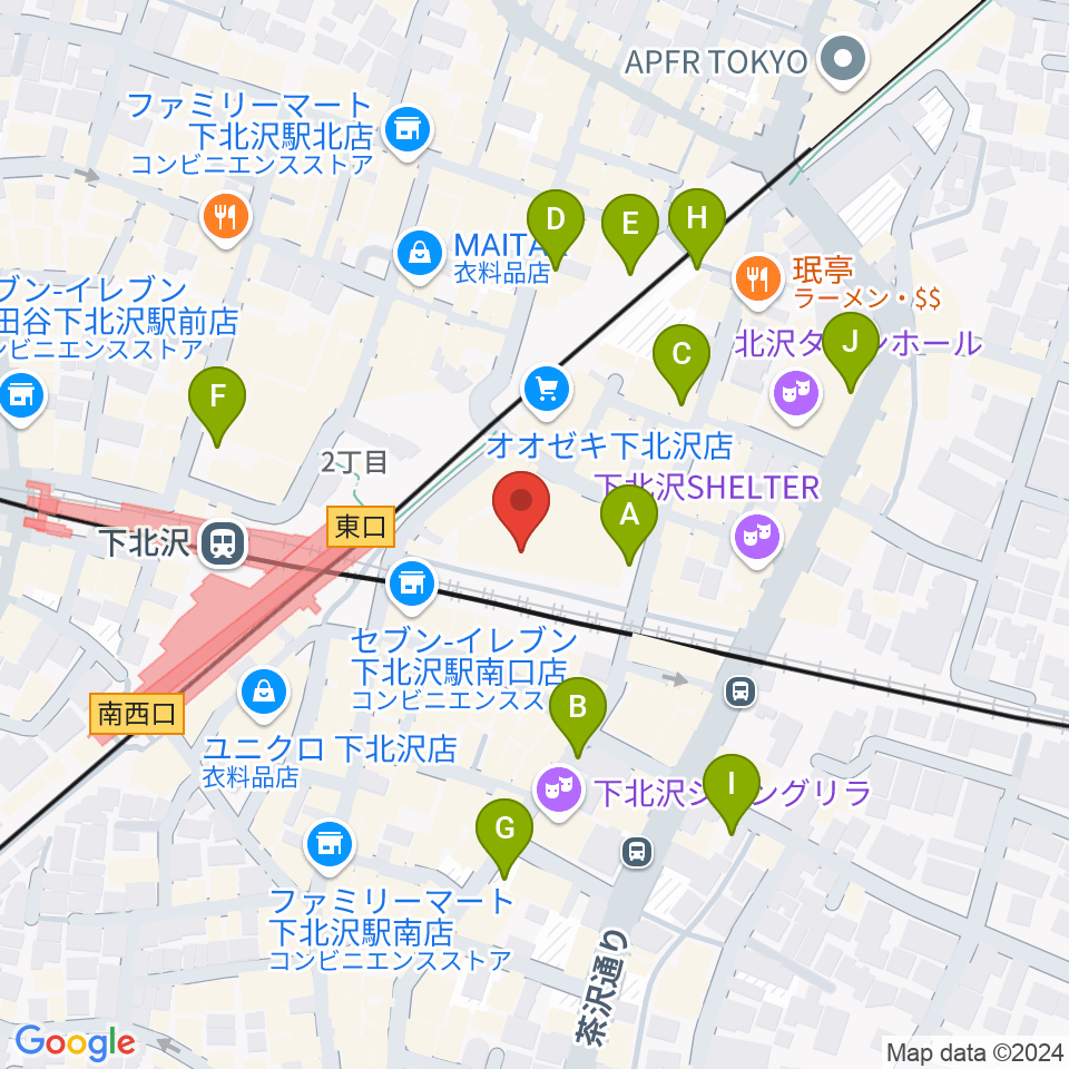 新宿レコード周辺の駐車場・コインパーキング一覧地図