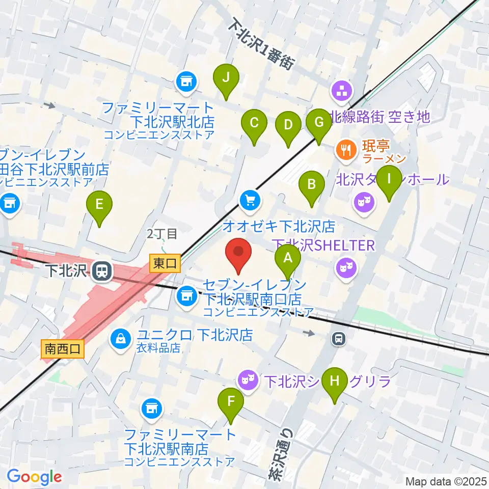 新宿レコード周辺の駐車場・コインパーキング一覧地図