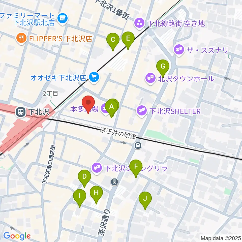 新宿レコード周辺の駐車場・コインパーキング一覧地図
