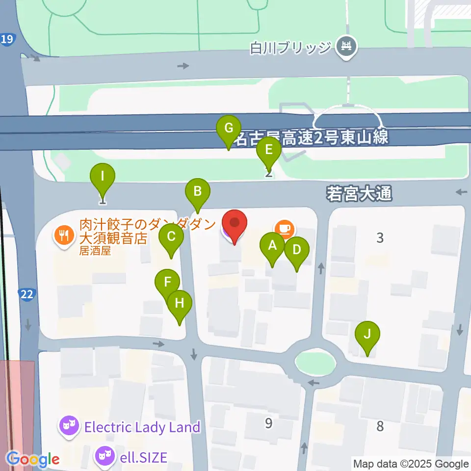 DISK HEAVEN 名古屋周辺の駐車場・コインパーキング一覧地図