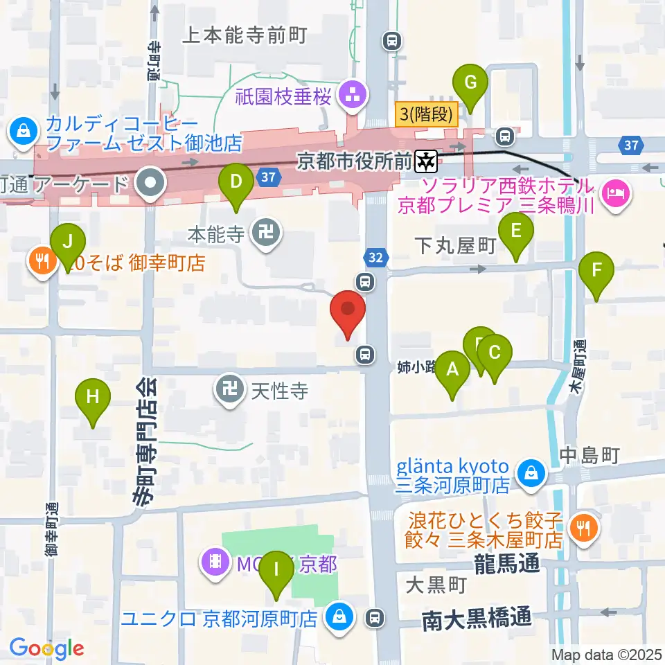 JET SET京都店周辺の駐車場・コインパーキング一覧地図