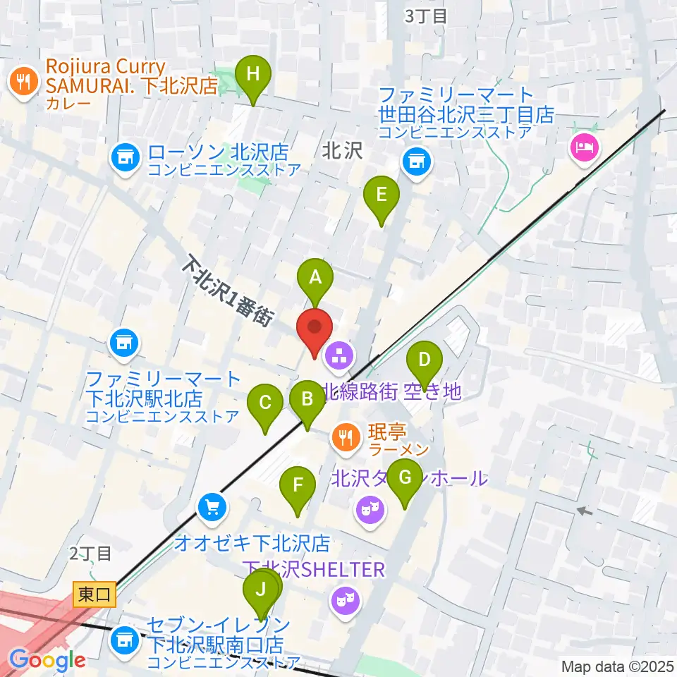 JET SET TOKYO下北沢店周辺の駐車場・コインパーキング一覧地図