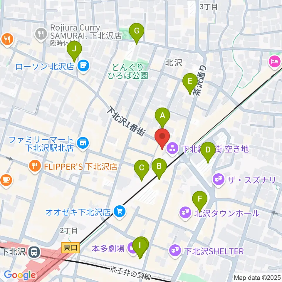 JET SET TOKYO下北沢店周辺の駐車場・コインパーキング一覧地図