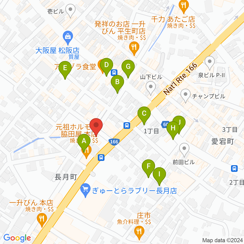 松阪ROCKERS CLUB周辺の駐車場・コインパーキング一覧地図