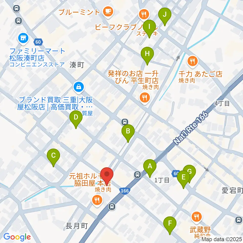 松阪ROCKERS CLUB周辺の駐車場・コインパーキング一覧地図