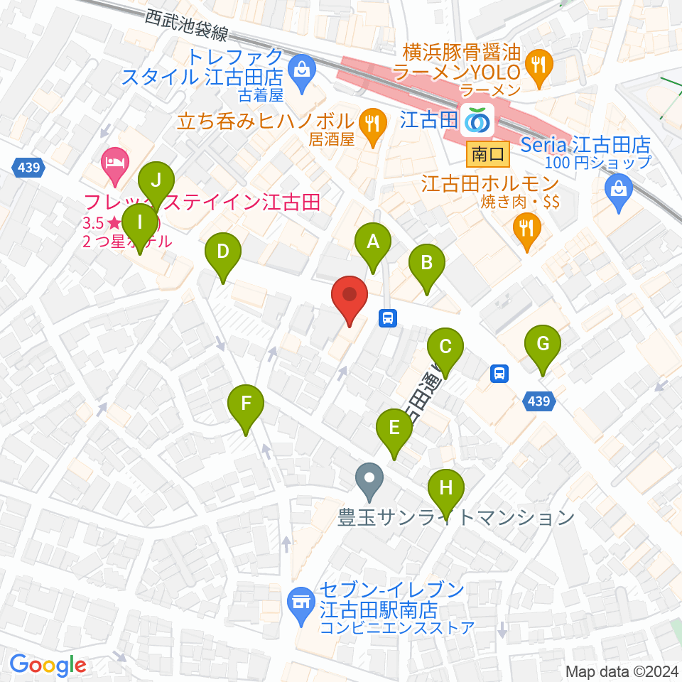 ココナッツディスク江古田店周辺の駐車場・コインパーキング一覧地図