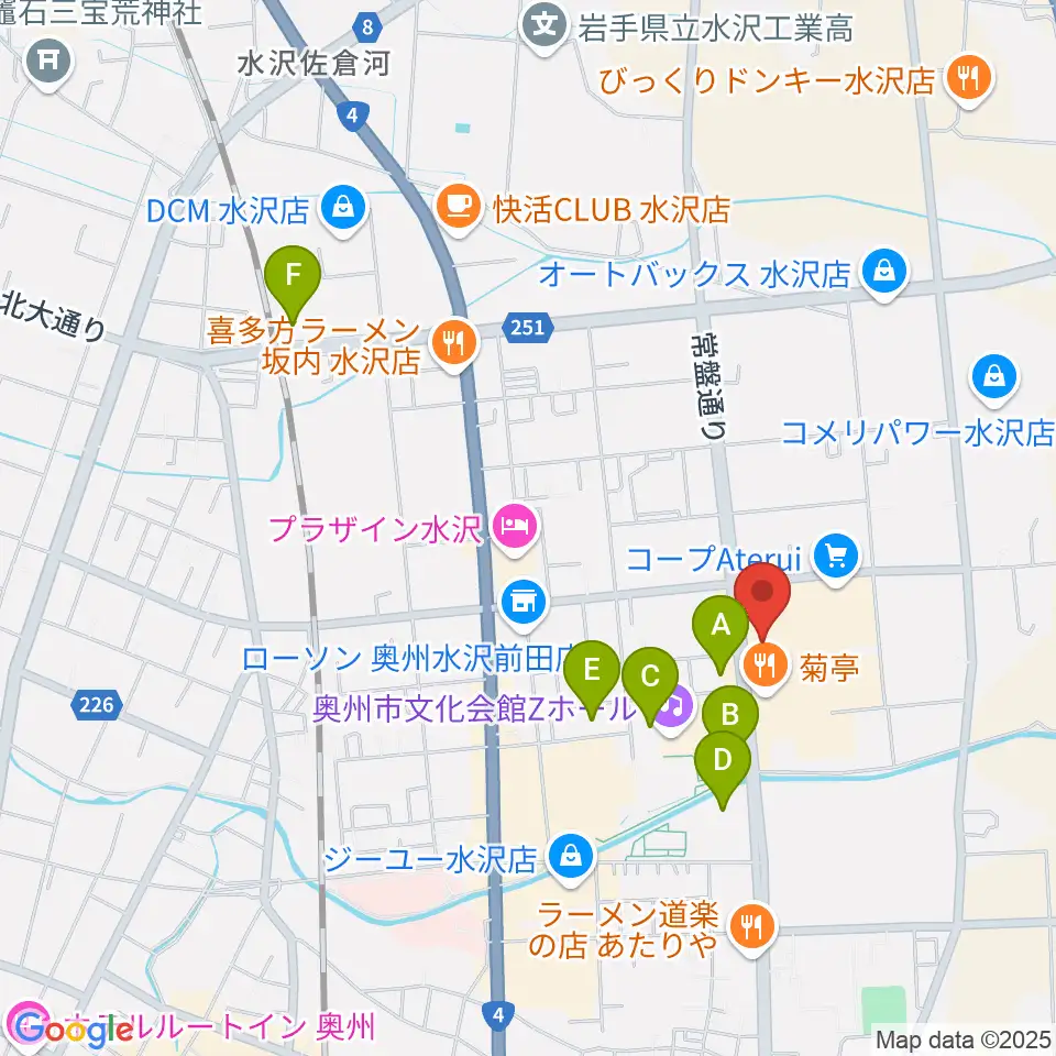 正時堂アテルイセンター周辺の駐車場・コインパーキング一覧地図