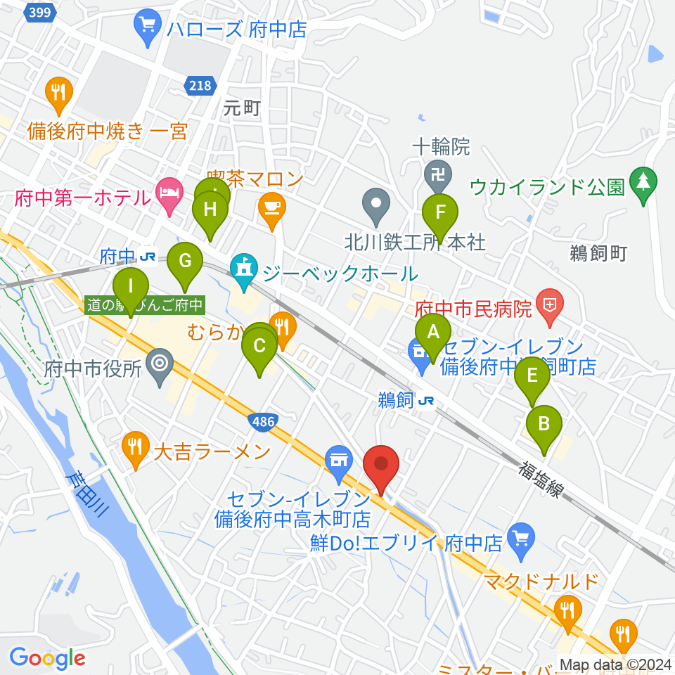 府中always周辺の駐車場・コインパーキング一覧地図