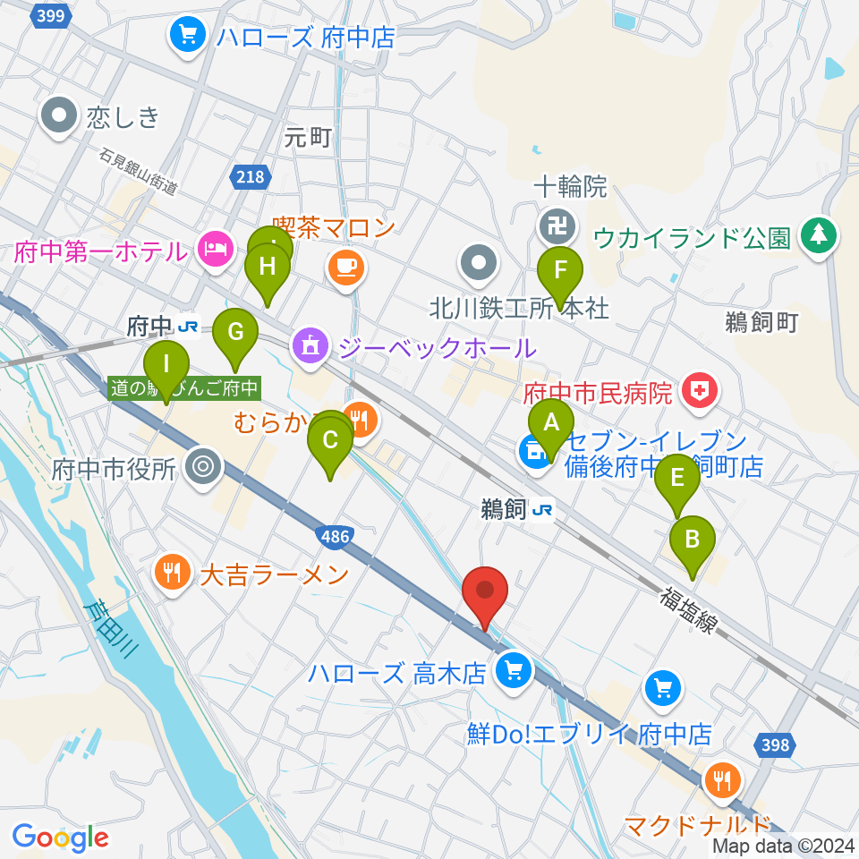 府中always周辺の駐車場・コインパーキング一覧地図