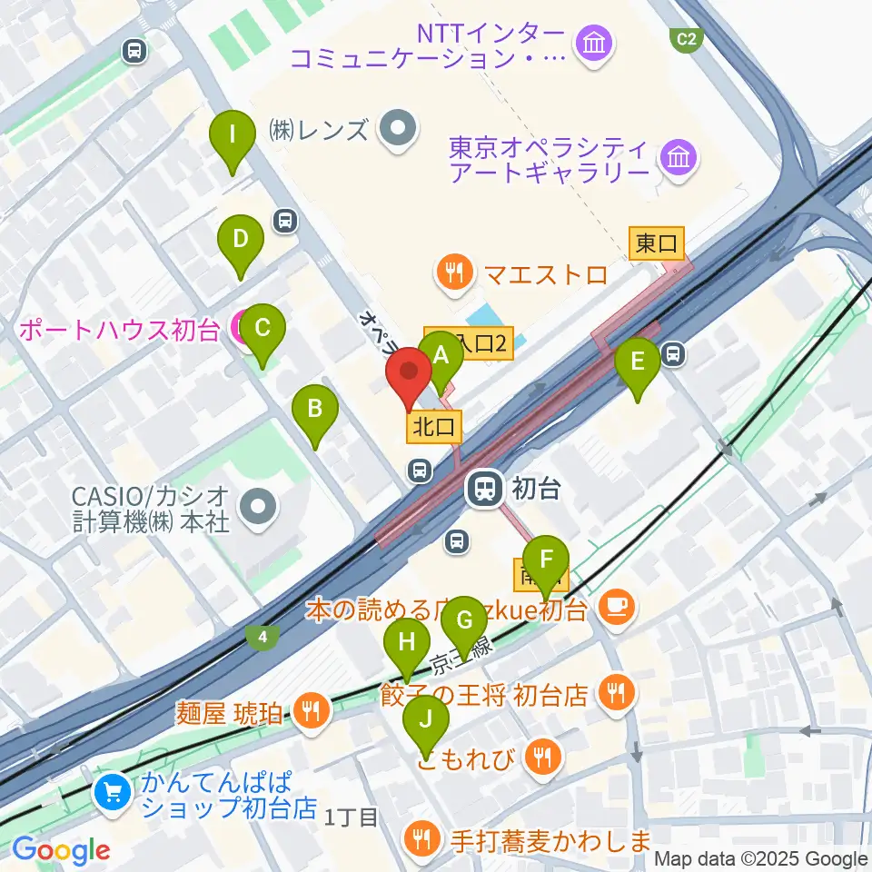 初台DOORS周辺の駐車場・コインパーキング一覧地図