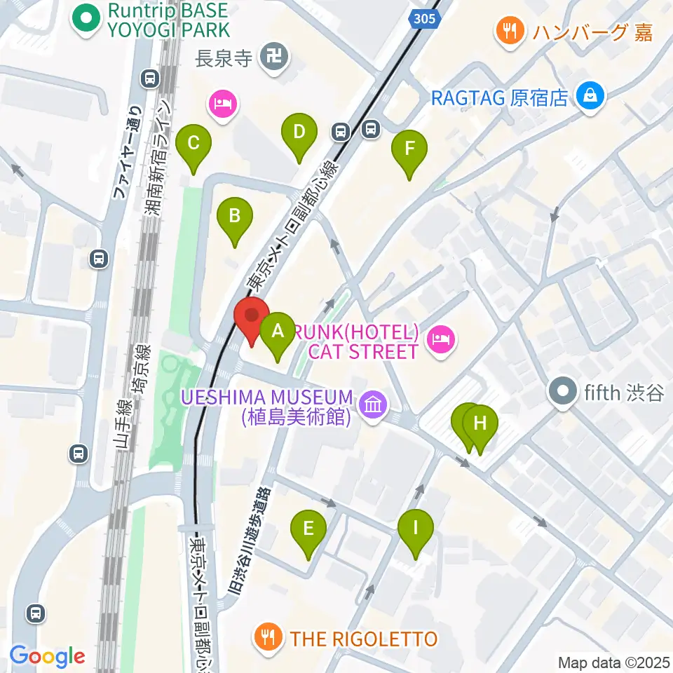 原宿クロコダイル周辺の駐車場・コインパーキング一覧地図
