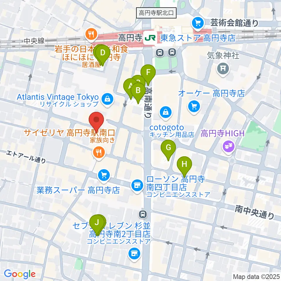 ビー・インレコーズ周辺の駐車場・コインパーキング一覧地図
