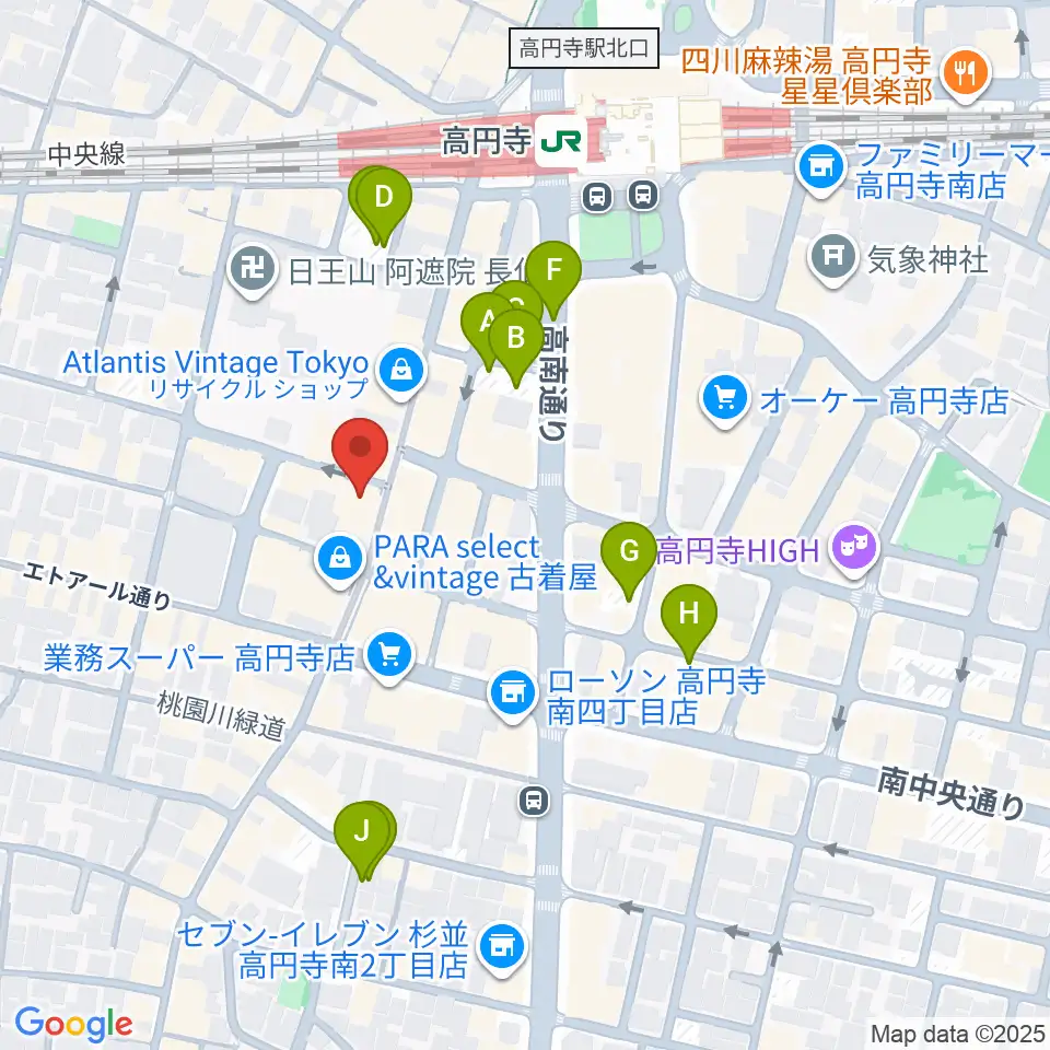 ビー・インレコーズ周辺の駐車場・コインパーキング一覧地図