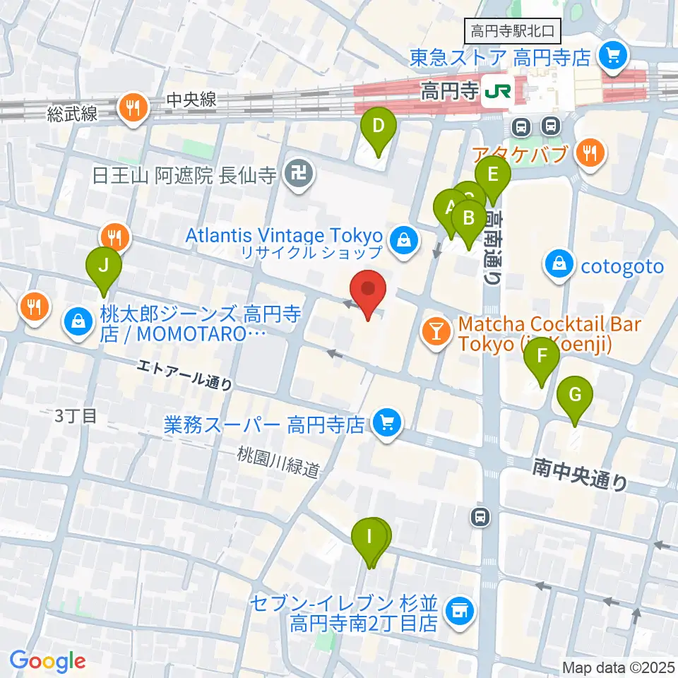 ビー・インレコーズ周辺の駐車場・コインパーキング一覧地図