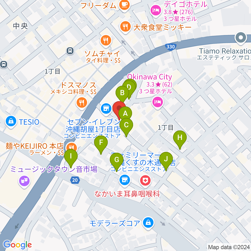 ZIGZAG周辺の駐車場・コインパーキング一覧地図