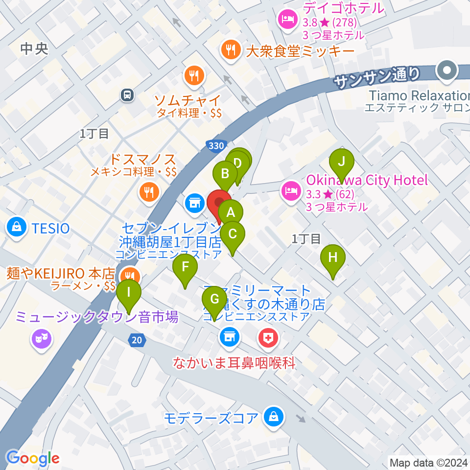 ZIGZAG周辺の駐車場・コインパーキング一覧地図