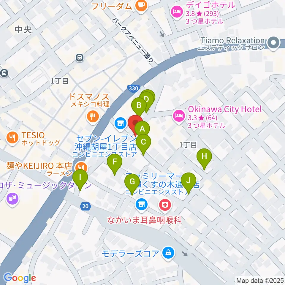 ZIGZAG周辺の駐車場・コインパーキング一覧地図