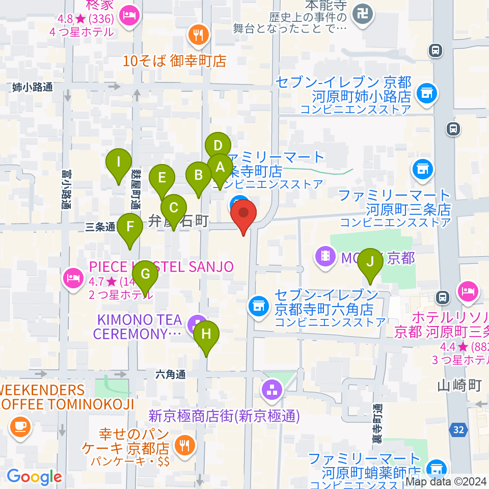 京都HAPPY JACK周辺の駐車場・コインパーキング一覧地図