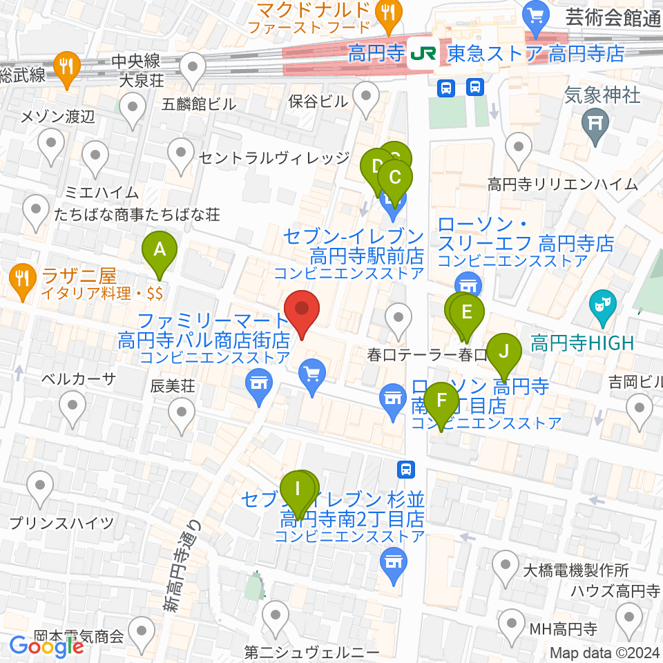 RECORD BOY周辺の駐車場・コインパーキング一覧地図