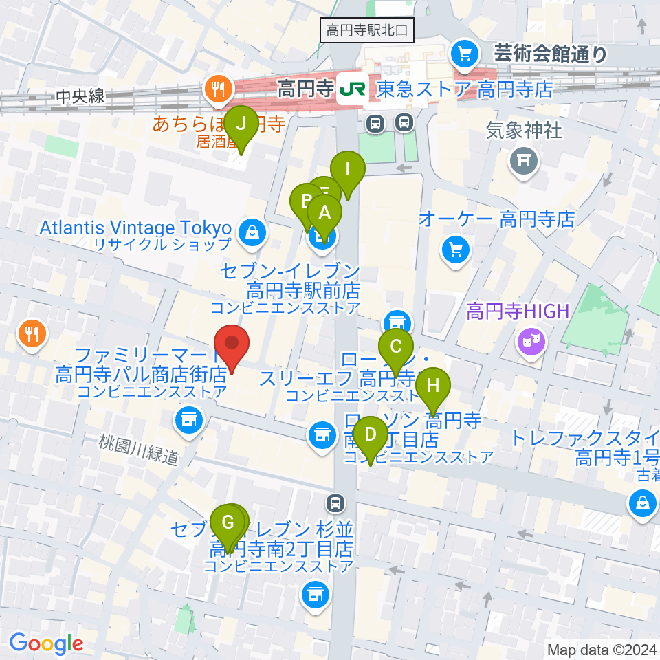 RECORD BOY周辺の駐車場・コインパーキング一覧地図