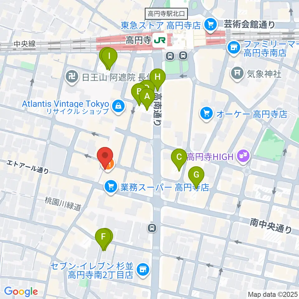 RECORD BOY周辺の駐車場・コインパーキング一覧地図