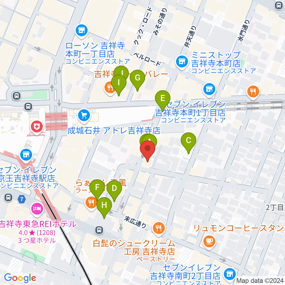 サウンドスタジオキッカ周辺の駐車場・コインパーキング一覧地図