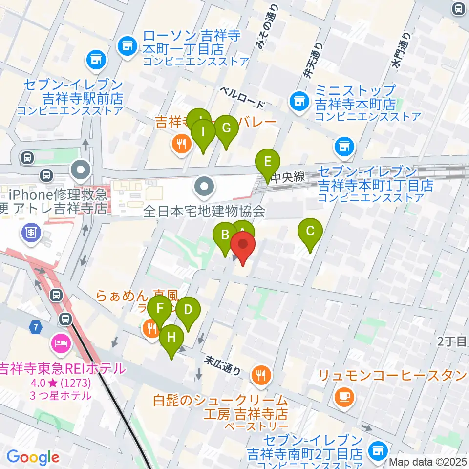 サウンドスタジオキッカ周辺の駐車場・コインパーキング一覧地図